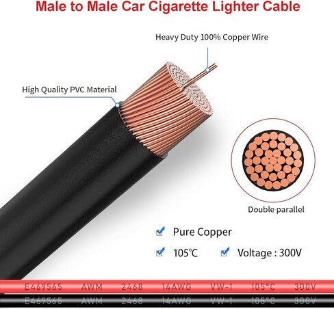 14AWG 5FT SAE إلى مقبس ولاعة السجائر، مقبس ولاعة السجائر أنثى 12 فولت مع محول عكسي SAE لمنفاخ إطارات الألواح الشمسية المحمولة in Kuwait