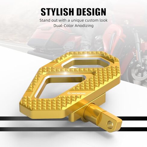 NICECNC أوتاد قدم الألومنيوم الخلفية الكبيرة للركاب من NICECNC متوافقة مع Harley Road King Special FLHRXS 2017-2024، بديل لـ 50208-04، انظر التركيبات in Kuwait