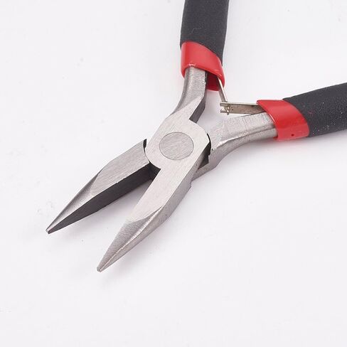 Needle Nose Pliers 4.72 inch Carbon Steel Jewelry Pliers for Bending Wire Fixation Wrapping Beading DIY Making in Saudi Arabia