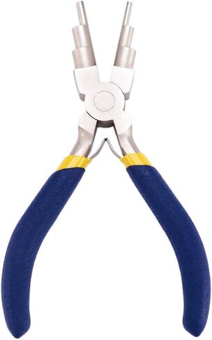 1Pc Iron Wire Looping Pliers 6-in-1 Bail-Making Pliers with Non-Slip Comfort Grip Handle for Loops and Jump Rings Making Blue, 15.5x8.4x1.3cm in Saudi Arabia