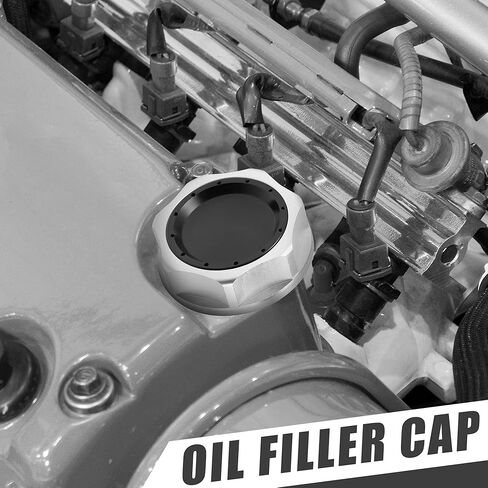 X AUTOHAUX Engine Oil Filler Cap Oil Filler Plug Cover Red for Acura Integra RSX TSX for Honda Accord Civic Element in Saudi Arabia
