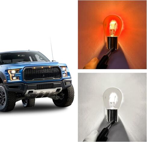 10 PCS 3157 3457 Car Bulb, Miniature Turn Signal Bulbs, 12V Halogen Brake Light/Rear Tail/Reverse/Running Light Long-Life Bulb Replacement for Jeep, Ford, Trucks, SUV (White) in Saudi Arabia