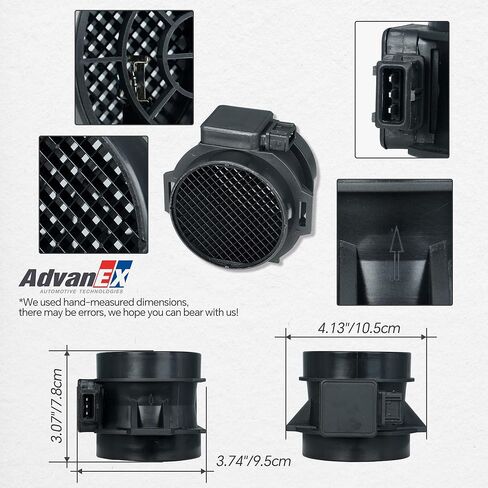 Mass Air Flow Sensor 5WK9643Z MAF Compatible with Hyundai Santa Fe/Sonata/Tiburon/Tucson, Kia Magentis/Optima/Sportage Replaces 28164-37200 in Saudi Arabia