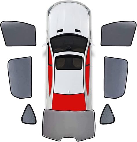 مظلة شمس للنافذة الجانبية للسيارة، مثلث، نصف، قماش، قطعة واحدة، لسيارة Toyota RAV4 2019-2022 in Kuwait