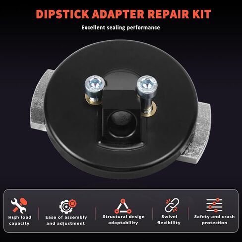 F4TZ-6753-A Dipstick Adapter Repair Kit for Ford 7.3L Powerstroke F250 F350 F450 F550 1994-2003 Excursion 2000-2003 Van E250 E350 1995-2003 Replace Diesel Dipstick(Silver) in Saudi Arabia