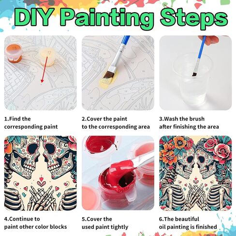 Paint by Numbers Kit for Adults, Van Gogh Paint by Number Kits for Beginner Moon Acrylic On Canvas Adults' Paint-by-Number Kits for Gift Home Wall Decor 16x20 Inch in Saudi Arabia
