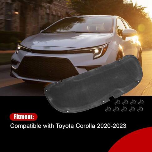 FZJDSD Black Engine Cover Hood Insulation Pad Heat Shield Compatible with Toyota Corolla 2020-2023 in Saudi Arabia