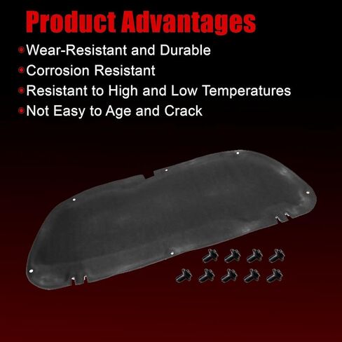 FZJDSD Black Engine Cover Hood Insulation Pad Heat Shield Compatible with Toyota Corolla 2020-2023 in Saudi Arabia