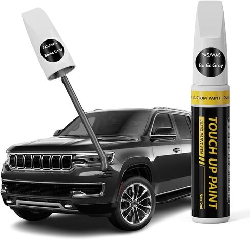 (Baltic Gray (PAS/WAS) Car Touch Up Paint For JEEP, Car Paint Scratch Repair Kit, Quick & Easy Solution to Repair, 2 in 1 Scratch Remover Pen With Color-Matched in Saudi Arabia