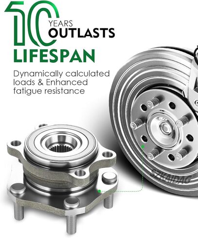 Set of 2 Front Wheel Bearing and Hub Assembly with 5-Lug Fit for:-Nissan Rogue 2020 2021 2022 2023 1.5L 2.5L, Rogue Sport 2020 2021 2022 2.0L Replace OE# 513357 402024BA0A 40202-4BA0A in Saudi Arabia