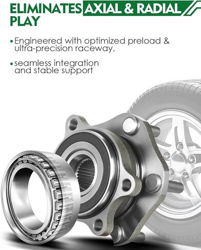Set of 2 Front Wheel Bearing and Hub Assembly with 5-Lug Fit for:-Nissan Rogue 2020 2021 2022 2023 1.5L 2.5L, Rogue Sport 2020 2021 2022 2.0L Replace OE# 513357 402024BA0A 40202-4BA0A in Saudi Arabia