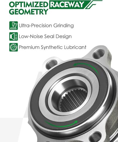 Set of 2 Front Wheel Bearing and Hub Assembly with 5-Lug Fit for:-Nissan Rogue 2020 2021 2022 2023 1.5L 2.5L, Rogue Sport 2020 2021 2022 2.0L Replace OE# 513357 402024BA0A 40202-4BA0A in Saudi Arabia