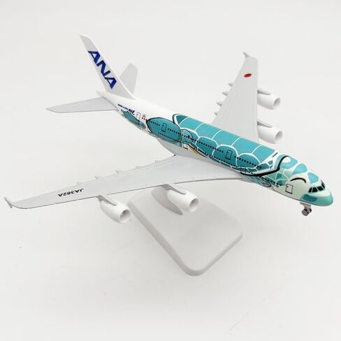 20 سم / 8 بوصة A380 نموذج طائرة سلحفاة بحرية معدنية نموذج طائرة سلحفاة بحرية مع حامل عرض لهدايا الطيران للبالغين أو طائرة سبيكة (برتقالي) in Kuwait
