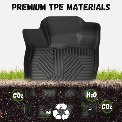 Floor Mats for Honda CRV CR-V 2023-2026 (Include Gas & Hybrid), All Weather TPE Protection Floor Liners Accessories, 1st & 2nd Row in Saudi Arabia