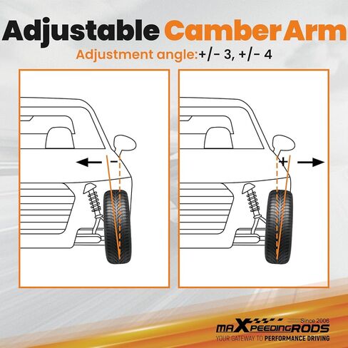 مجموعة الحدبة الخلفية maXpeedingrods +/-3° لشاحن دودج 2006-2021، أذرع التحكم من الألومنيوم القابلة للتعديل في الجزء الخلفي العلوي in Saudi Arabia