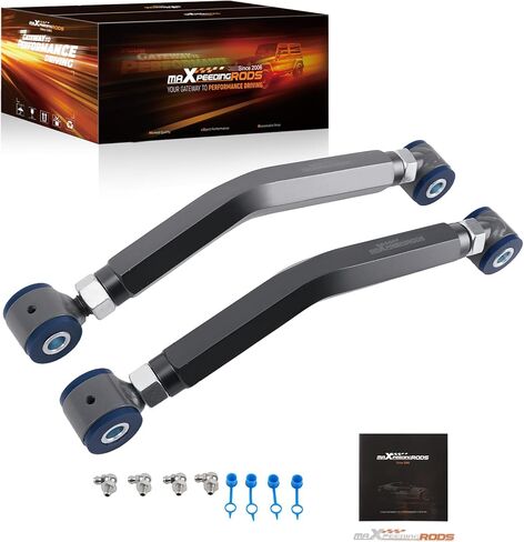 مجموعة الحدبة الخلفية maXpeedingrods +/-3° لشاحن دودج 2006-2021، أذرع التحكم من الألومنيوم القابلة للتعديل في الجزء الخلفي العلوي in Saudi Arabia
