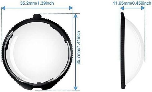 PULUZ Rotary Lens Guards Protective Cover Compatible with Insta360 X4 Premium Optical Tempered Glass 9H Lens Protector Cap Case for Insta 360 X4 Sports Camera Accessories in Saudi Arabia