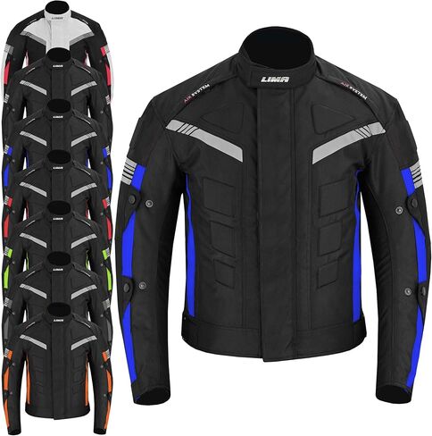 Men’s Motorcycle Jacket – Waterproof Cordura Textile Biker Coat with CE-Approved Armour, 4-Season Riding Protection in Saudi Arabia