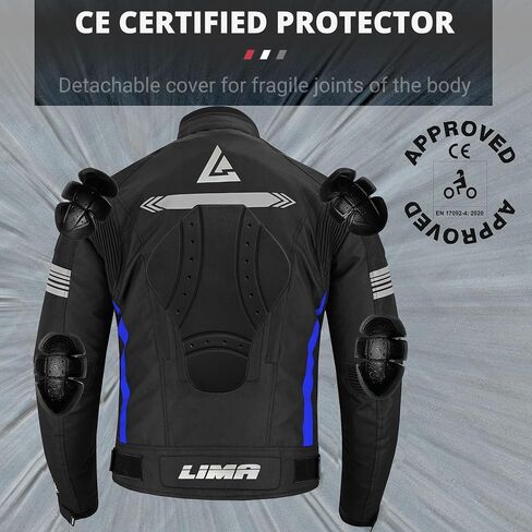 Men’s Motorcycle Jacket – Waterproof Cordura Textile Biker Coat with CE-Approved Armour, 4-Season Riding Protection in Saudi Arabia