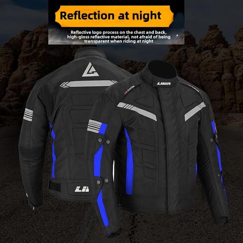 Men’s Motorcycle Jacket – Waterproof Cordura Textile Biker Coat with CE-Approved Armour, 4-Season Riding Protection in Saudi Arabia