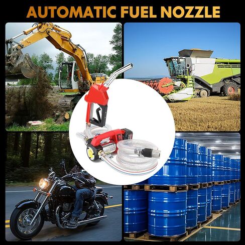 Fuel Transfer Pump Battery Powered - cordless transfer pump 12GPM 21V 260W Diesel & Kerosene Transfer Pump, Auto Shut-off Nozzle, for Truck/Tractor/Generator in Saudi Arabia
