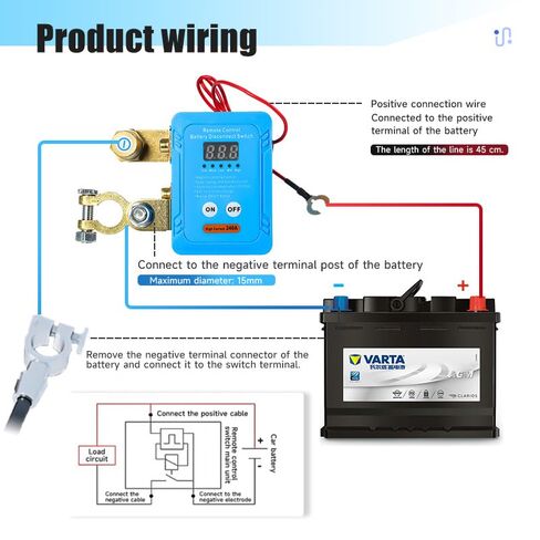 Kill Switch for Car, 12V 240A Remote Battery Disconnect Switch, Upgraded Smart Remote Car Battery Switches Anti Theft,for Auto, RV, ATV, Boat in Saudi Arabia
