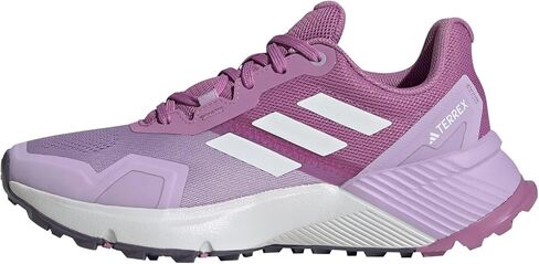 adidas Women's Terrex Soulstride Trail Running Sneaker, Black/Crystal White/Grey, 5 in Saudi Arabia