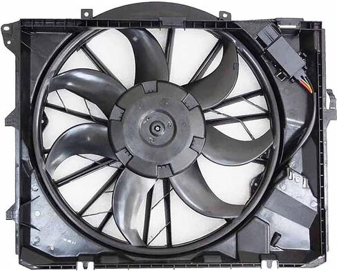ل BMW 128i,325i,328i 2007 2008 2009 2010 2011 2012 2013 استبدال 17427547305 المزدوج المبرد ومروحة المكثف الجمعية 1 قطعة in Kuwait