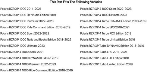 مجموعة حامل الإطارات الاحتياطية Tusk متوافقة مع Polaris RZR XP/XP4 1000 2014-2021 in Saudi Arabia