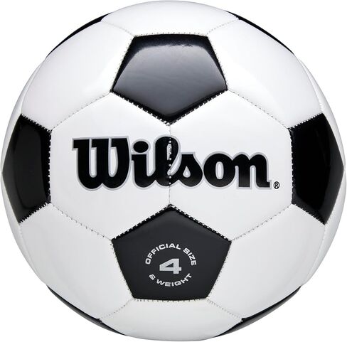 WILSON Traditional Soccer Ball - Size 3, Black/Royal in Saudi Arabia