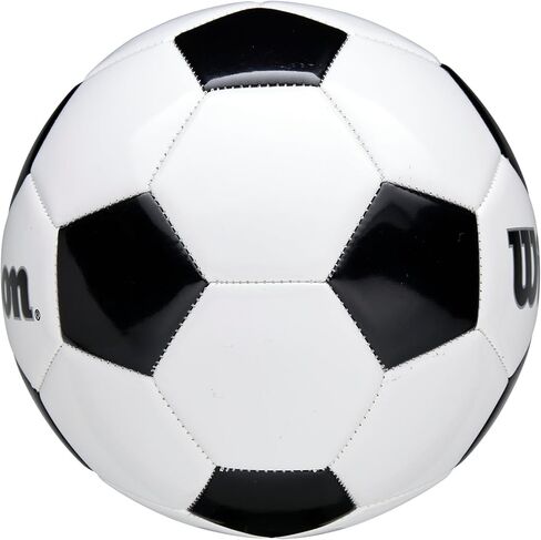 WILSON Traditional Soccer Ball - Size 3, Black/Royal in Saudi Arabia