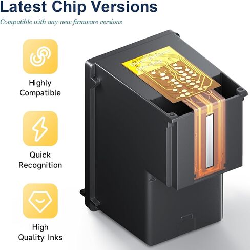 67XL Black Ink Cartridge Compatible for HP Ink 67 for HP 67XL Black Ink Cartridges Fit for DeskJet 2755e 2700 2700e 2855e 2800e 2827e 4155e 2734e 4100e Envy 6055e 6000 6400 6455e Printer (2 Pack) in Kuwait