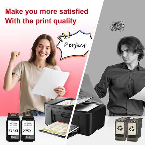 PG-275 Black Ink Cartridge Compatible for 275XL Ink Cartridges for Canon Printers for Canon 275 Black Ink Cannon 275 XL Compatible for Canon TS3722 TR4700 TR4720 TR4722 TS3522 TS3720 TS3700 Printer in Kuwait