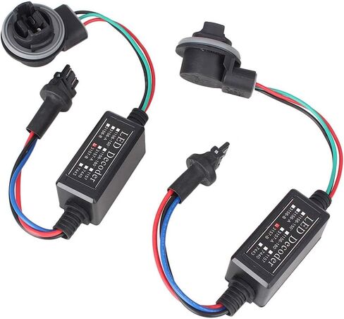 CNxinn10 Car Error Cancel Headlight Resistor Decoder Anti-Flicker Harness LED Warning Canceller Decoder Adapter Replacement For 3157-B Socket in Saudi Arabia