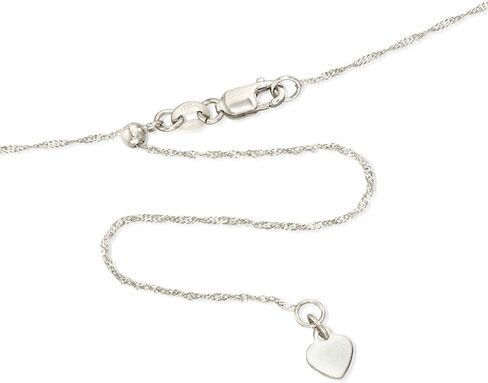 Ross-Simons Italian .8mm 14kt Gold Adjustable Singapore Chain in Kuwait