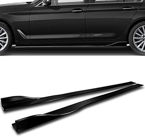 Q1-TECH, 9-Piece Front Bumper Lip & Side Skirt Extensions Diffuser Compatible with 2014 2015 2016 2017 2018 Mazda 3, Front Bumper Lip Spoiler Air Chin Body Splitter ABS (Painted Carbon) in Saudi Arabia