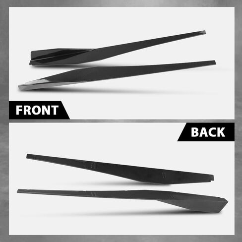 ALLGOOD Side Skirts Extension Panel Lips Compatible with Chevy Corvette C8 Stingray Z51 2-Door 2020 2021 2022 2023 Gloss Black in Saudi Arabia
