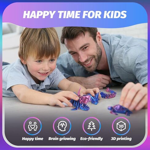 9Pcs 3D Printed Animals 3D Printed Dragon Include 3D Printed Snake, Dinosaur, Sharks, Axolotl, Turtle, Cobra and 3 Style Dragons, 3D Printed Toys Stuff for Home, Office, Decor Christmas Birthday Gift in Saudi Arabia