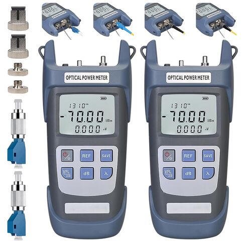 Fiber Optic Tester 3 in 1 Function Portable Optical Power Meter (FC/SC/ST) & 10mw VFL Visual Fault Locator & LED Lighting, OPM & VFL Fiber Optic Tester, Range: (-70) dBm ~ (+10) dBm in Saudi Arabia