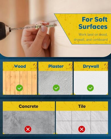Uniclife 40 Pcs Picture Hangers for Drywall, Double Headed Picture Hanging Nails Hardware, Picture Hanging Kit for Sawtooth, D-Ring, Wire & Keyhole, Picture Hanging Hooks, Gold in Saudi Arabia