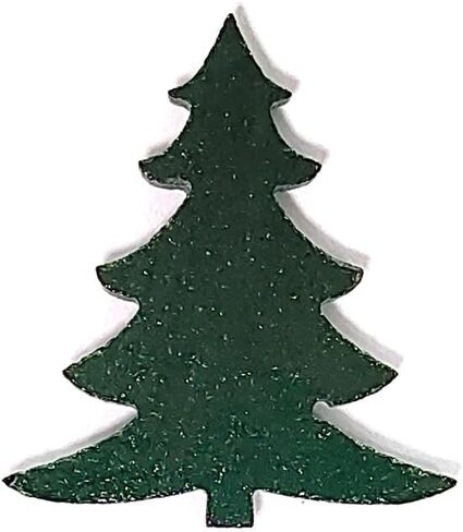 Glass Christmas Trees, Precut Fusible COE 90 Glass - 6 Designs Available - COE 90 Bullseye Aventurine Green (1 Each of All Designs (6-Pack)) in Saudi Arabia