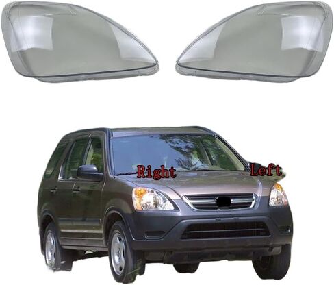 Front Headlamp Cover Transparent Lampshades Lamp Shell Masks Headlight Shade Lens Plexiglass Compatible for Honda CRV 2002 2003 2004(A Piar) in Saudi Arabia