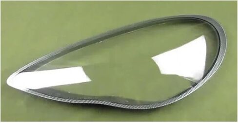 Compatible For Porsche Panamera 2010-2013 Headlight Transparent Cover Lampshade Headlamp Lamp Shell Plexiglass Lens Silver Grey Edge(1PCS left side) in Saudi Arabia