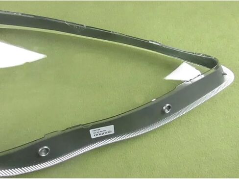 Compatible For Porsche Panamera 2010-2013 Headlight Transparent Cover Lampshade Headlamp Lamp Shell Plexiglass Lens Silver Grey Edge(1PCS left side) in Saudi Arabia