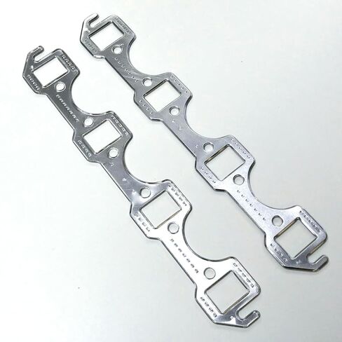 حشوات عادم الألومنيوم SBF، منفذ مستطيل، متوافق مع Ford 1962-95 260-289-302-351W in Saudi Arabia