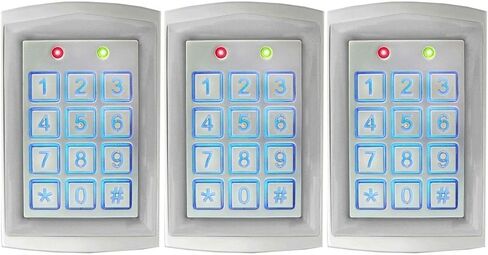 Seco-Larm SK-1323-SDQ حزمة من 2 لوحات مفاتيح وصول رقمية مستقلة مقاومة للطقس ومبيت محكم الغلق؛ تشغيل 12-24 فولت تيار متردد/تيار مستمر؛ 2 مصابيح LED للحالة متعددة الألوان؛ مفاتيح بإضاءة خلفية in Saudi Arabia