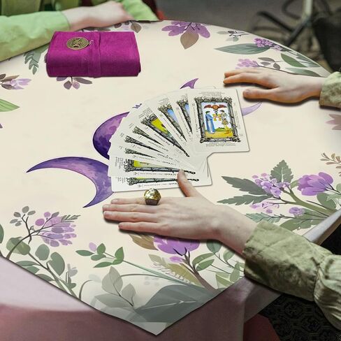 SHE SAID OKURRR Altar Cloth Velvet Tarot Cloth Tarot Mat for Reading - Includes Tarot Card Bag (Sun Moon) in Kuwait
