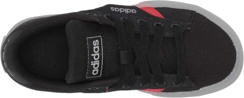 Adidas Daily 3.0 Skate Shoe, Semi Solar Red/White, 4 US Unisex Little Kid in Saudi Arabia