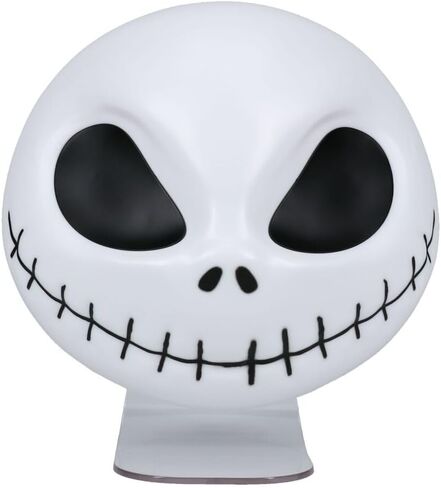 Paladone Nightmare Before Christmas Jack Mask Light وديكور الهالوين - مثبت على الحائط أو قائم بذاته، يتضمن كابل USB - إضاءة Jack Skellington على شكل 18 سم in Saudi Arabia