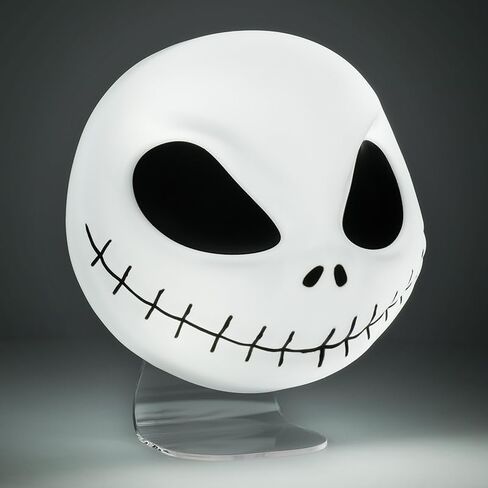 Paladone Nightmare Before Christmas Jack Mask Light وديكور الهالوين - مثبت على الحائط أو قائم بذاته، يتضمن كابل USB - إضاءة Jack Skellington على شكل 18 سم in Saudi Arabia